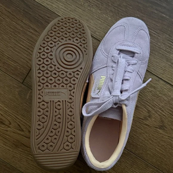 Puma Lavender Suede Sneakers - Picture 3 of 4